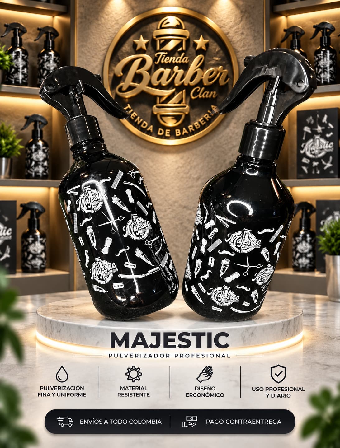 ATOMIZADOR CAPSULA MAJESTIC MAJESTIC ATOMIZADORES 2775257 - Tienda Barber Clan