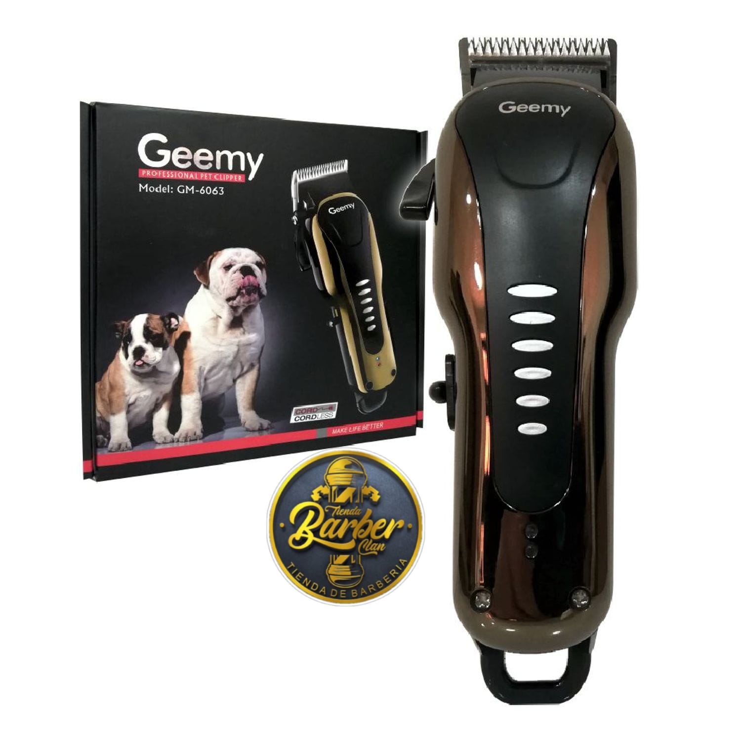 MAQUINA CANINA GEEMY 6063 GEEMY CUIDADO CANINO 6957952260638 - Tienda Barber Clan