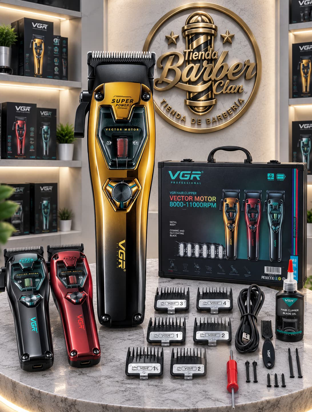 MAQUINA DE CORTE VGR 668 VGR MAQUINAS DE CORTE 6973224080841 - Tienda Barber Clan