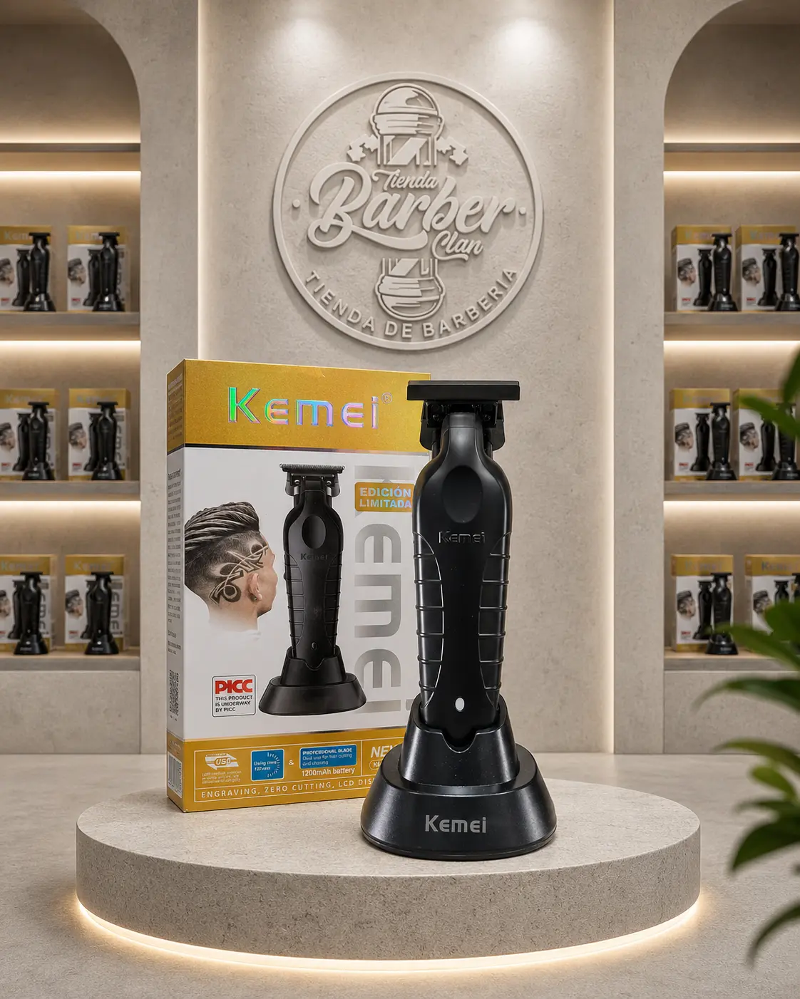 MAQUINA PATILLERA KEMEI- 2299 BASE ESTACION KEMEI MAQUINAS PATILLERAS 22999322299 - Tienda Barber Clan