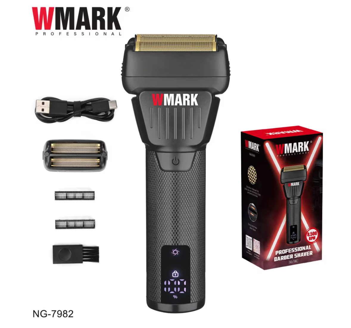 MAQUINA SHAVER WMARK 7982 WMARK MAQUINAS SHAVER DE AFEITAR 6971196417108 - Tienda Barber Clan