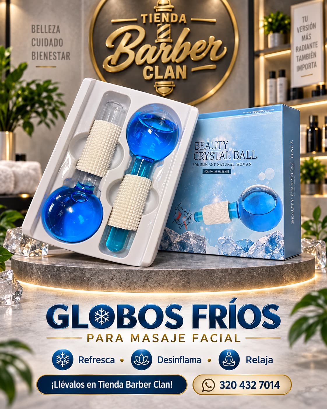 MASAJEADOR FACIAL MASAJEADORES MAS--DEF-6211 - Tienda Barber Clan