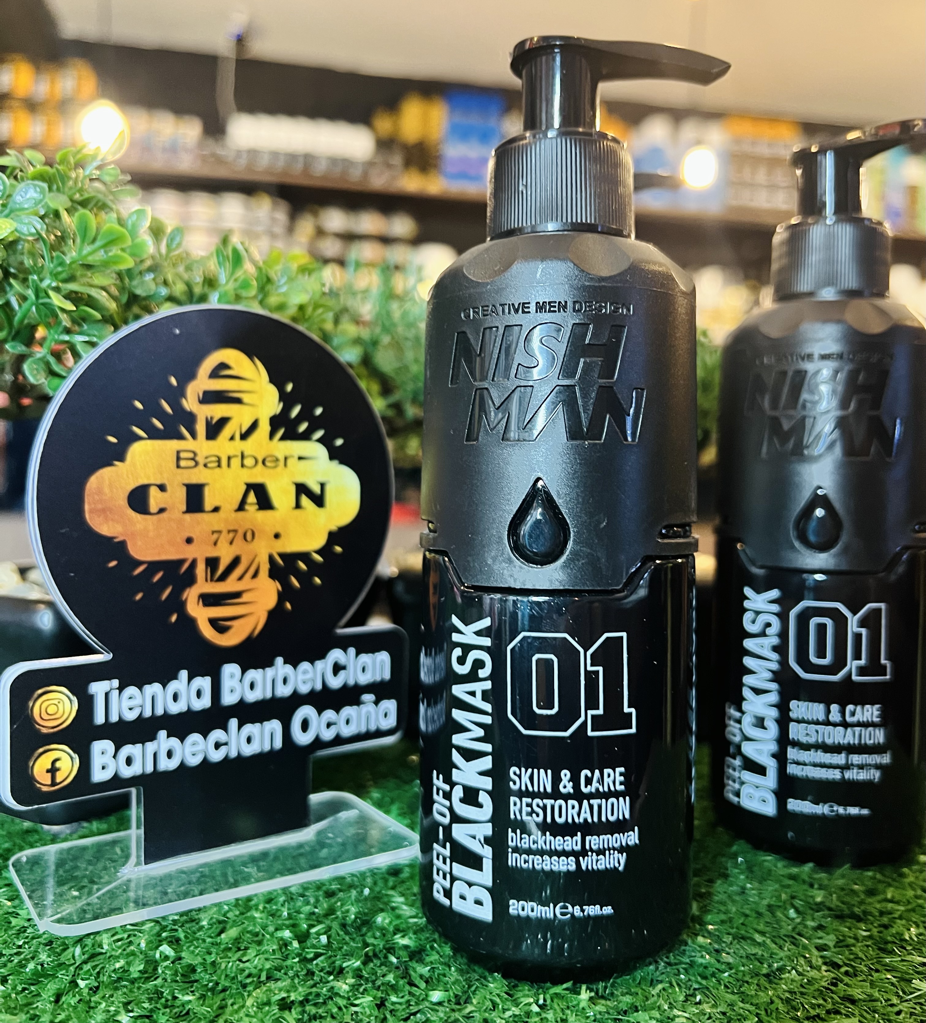 MASCARILLA BLACK NISHMAN 01 NISHMAN FACIAL 8682035084525 - Tienda Barber Clan