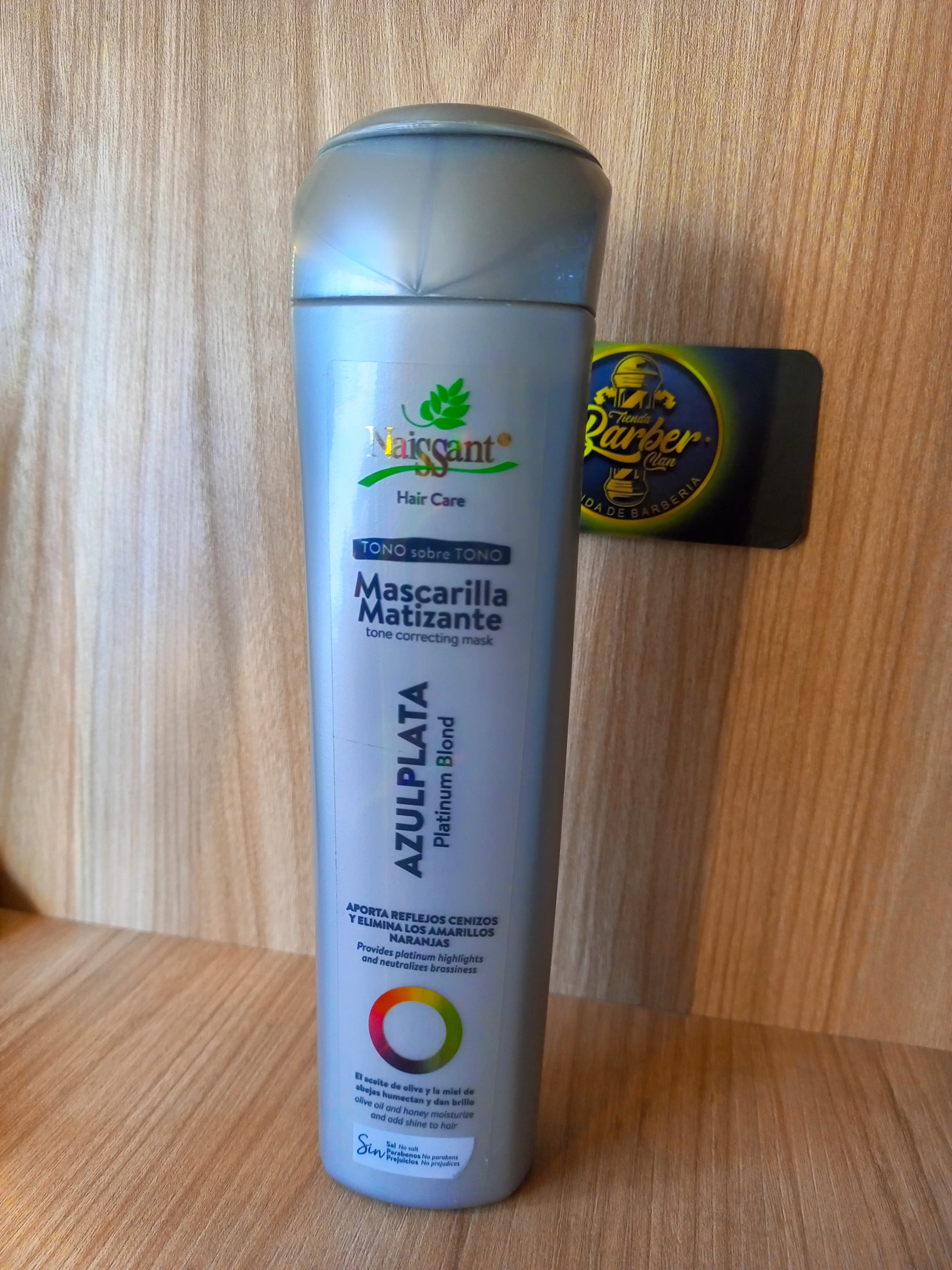 MATIZANTE AZUL PLATA 300ML NAISSANT MATIZANTES 7708692372636 - Tienda Barber Clan