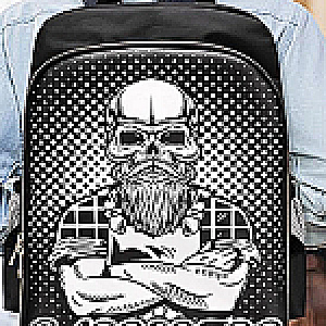 BOLSO MORRAL BARBERO CALAVERA CHINA BOLSOS Y MALETAS 00046831 - Tienda Barber Clan