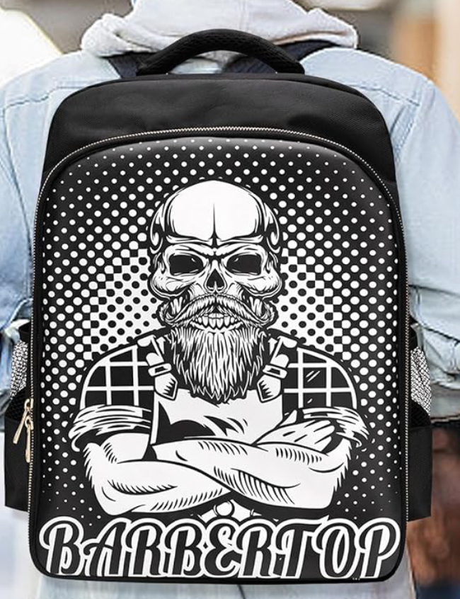 BOLSO MORRAL BARBERO CALAVERA CHINA BOLSOS Y MALETAS 00046831 - Tienda Barber Clan