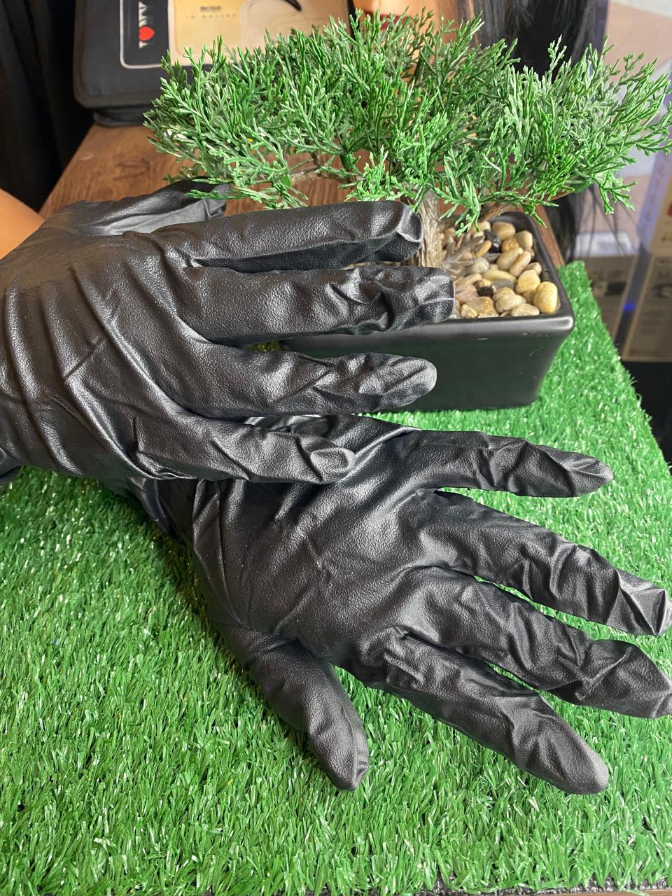 PAR DE GUANTES DE NITRILO CALIBRE 12 X 50 GUANTES PAR--DEF-6314 - Tienda Barber Clan
