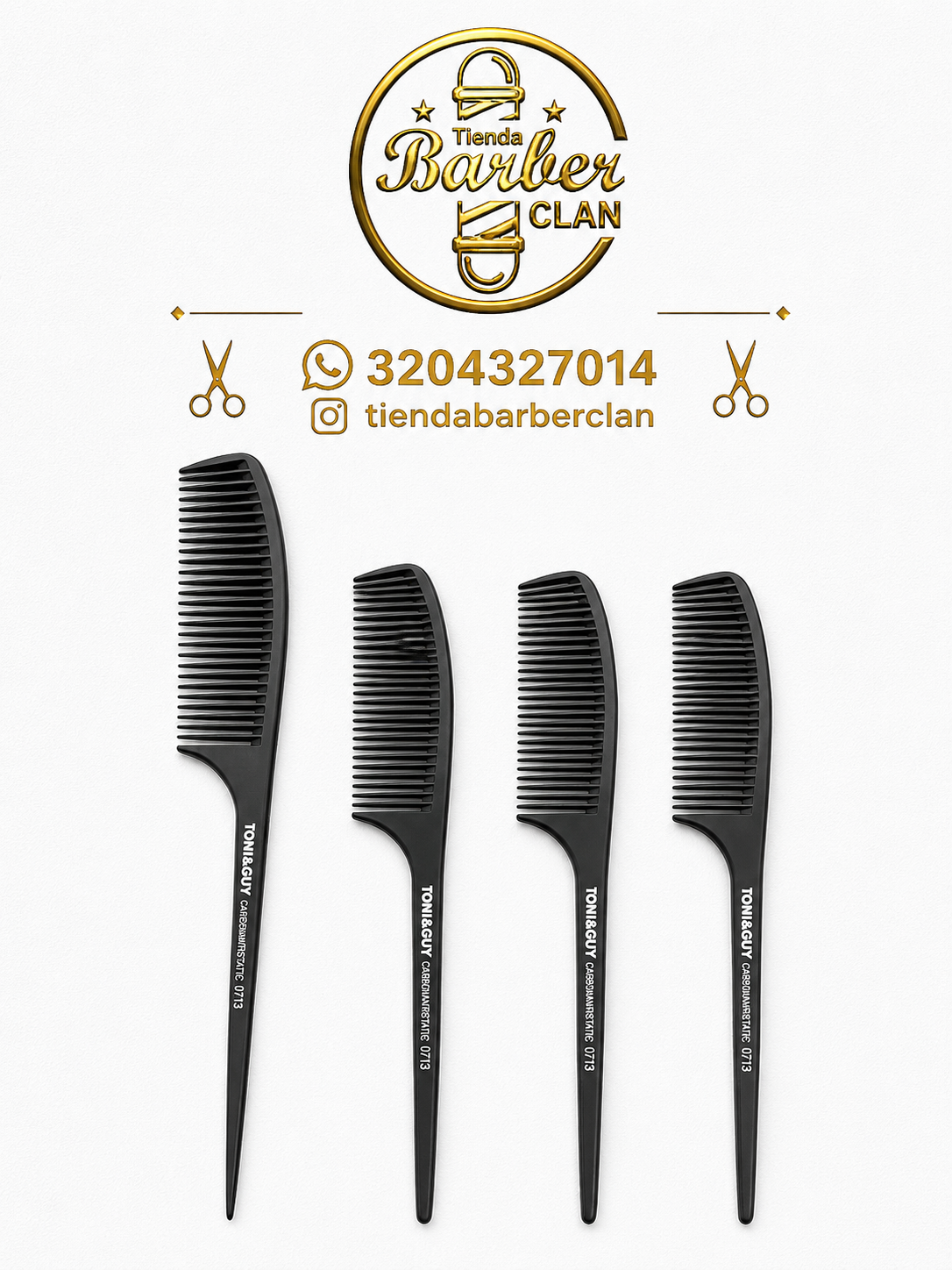 PEINILA DIENTE DE LEON CARBONADA 0713 TONI&GUY PEINES PEINILLAS 1019311 - Tienda Barber Clan
