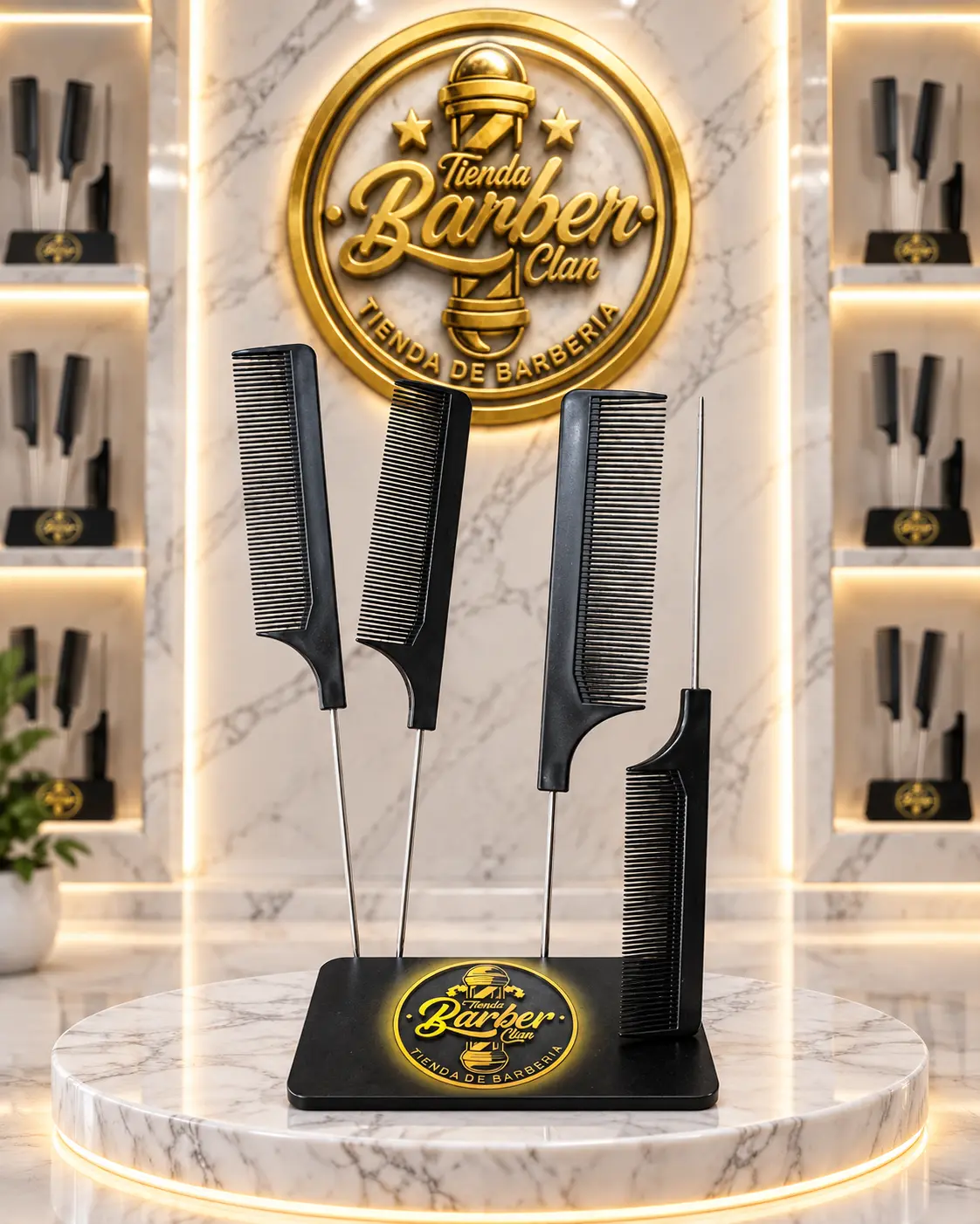 PEINILLA COLA DE RATON METALICA OH BELLEZA PEINES PEINILLAS 7702023540756 - Tienda Barber Clan
