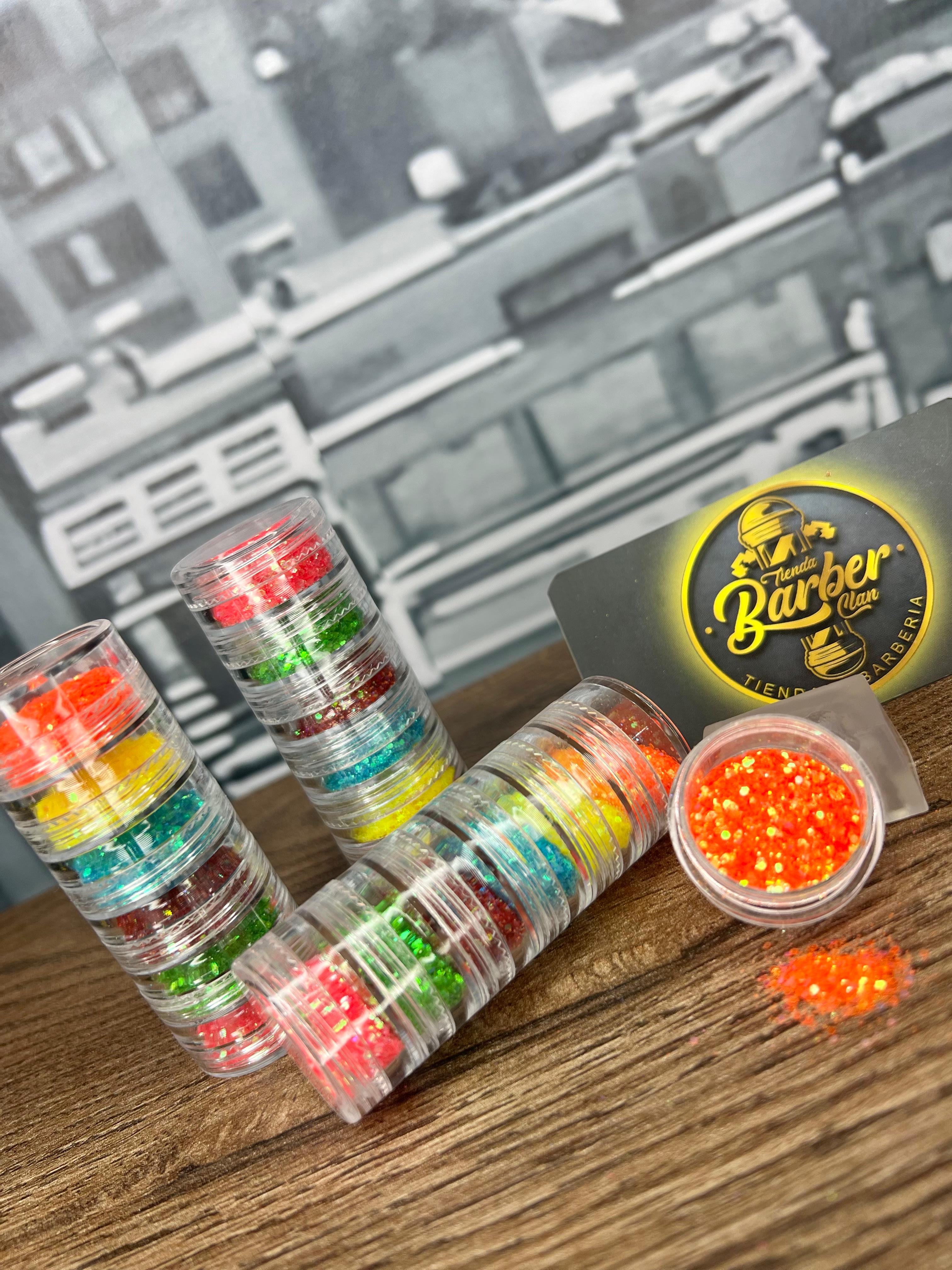 PIGMENTO ESCARCHA PARA UÑAS X 6 M&CO MANICURE Y PEDICURE UÑAS 7702024003786 - Tienda Barber Clan