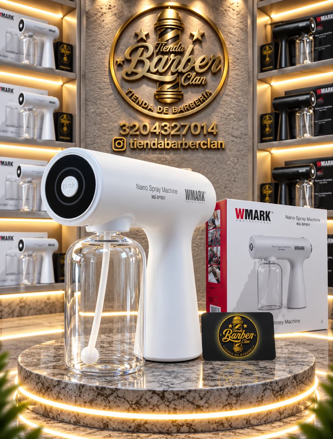 PISTOLA PULVERIZADORA MACHINE WMARK WMARK ,DESINFECTANTE Y LUBRICANTES DE MAQUINAS 6971196417757 - Tienda Barber Clan