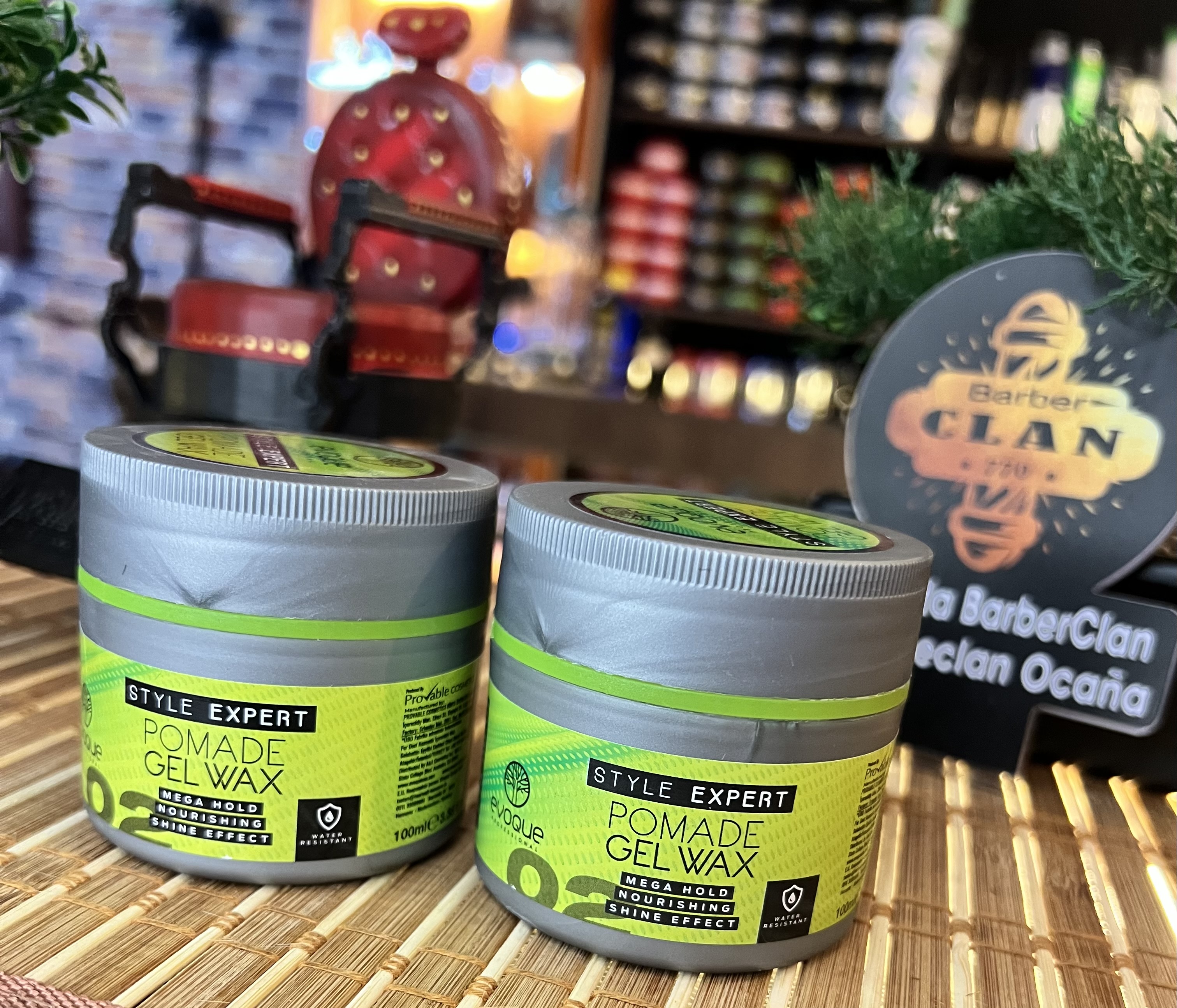 POMADA GEL WAX 02 VERDE -100ML EVOQUE CERAS 8682780304930 - Tienda Barber Clan