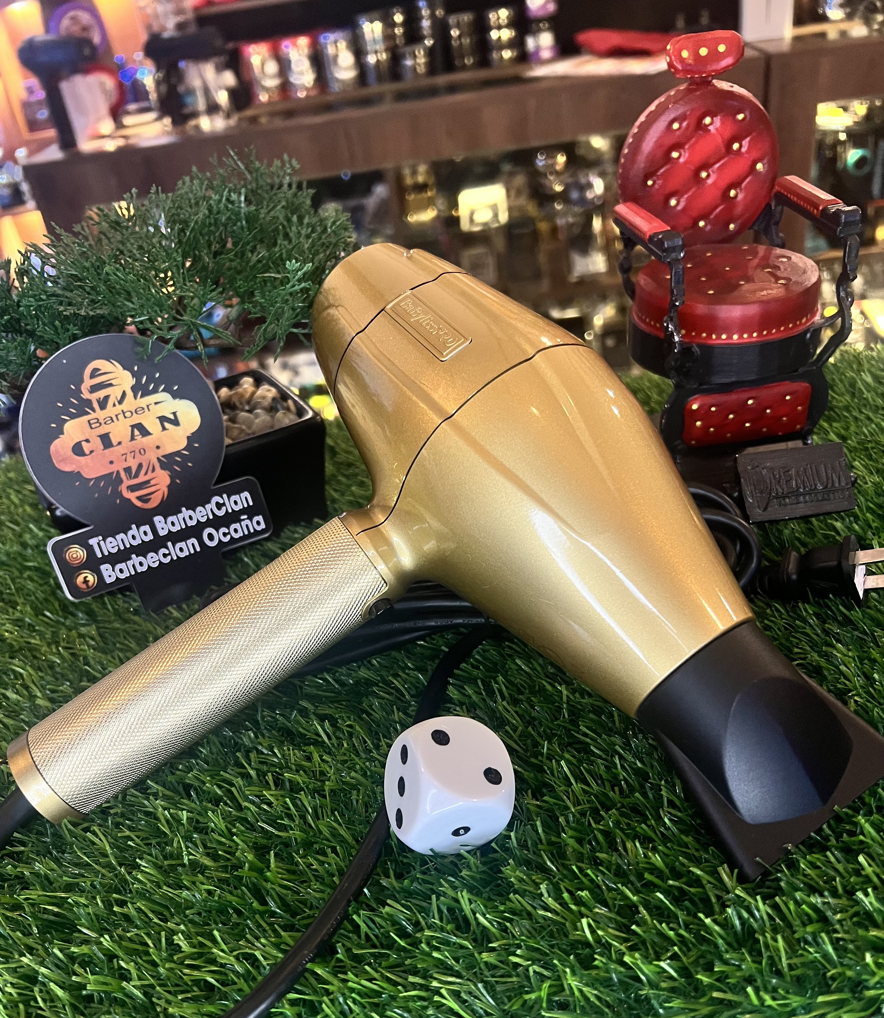 SECADOR PROF BABYLISS GOLD SECADORES 074108453860 - Tienda Barber Clan