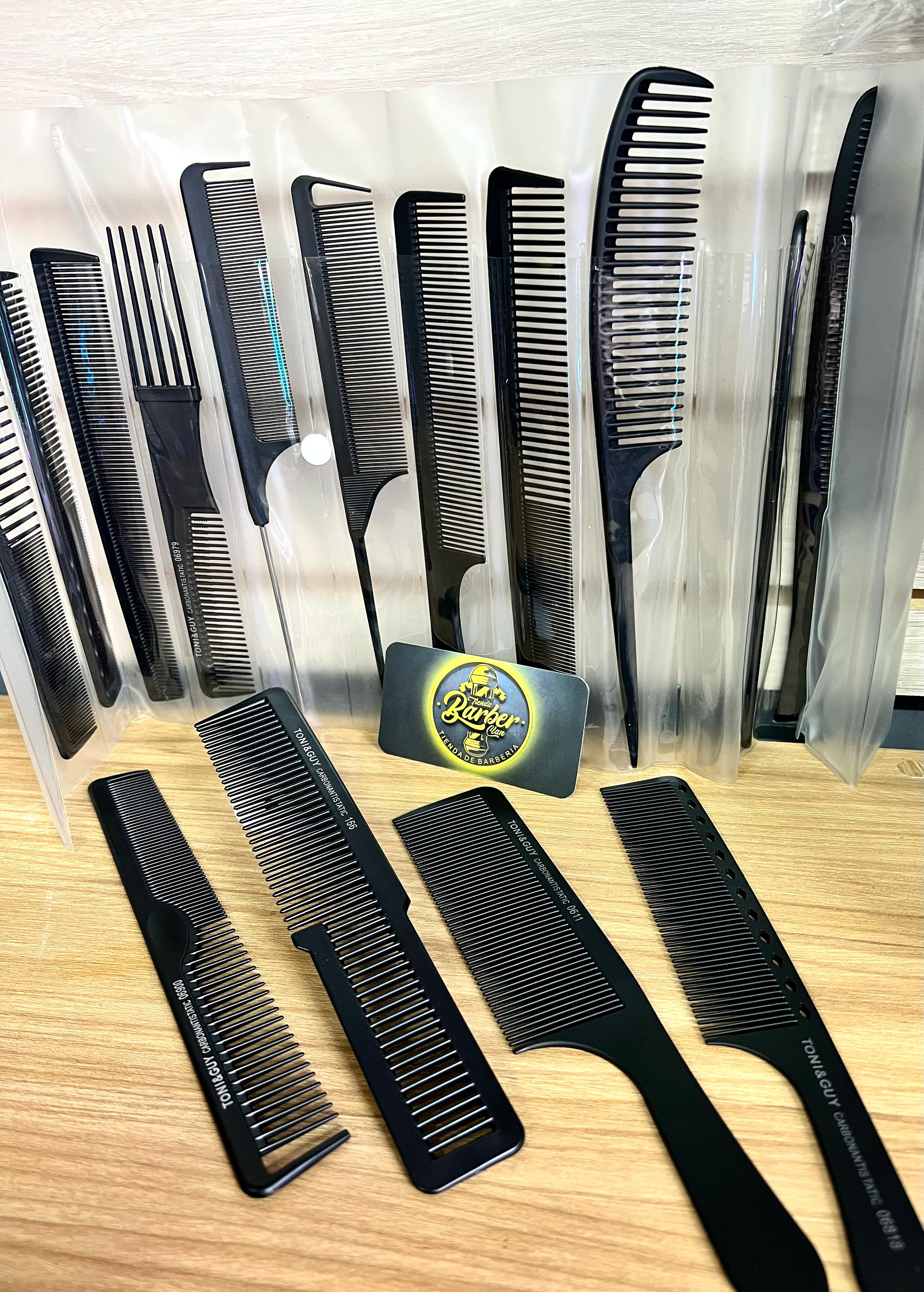 SET PEINES DE CARBONO X 15 TONI.G PEINES PEINILLAS 0015098 - Tienda Barber Clan