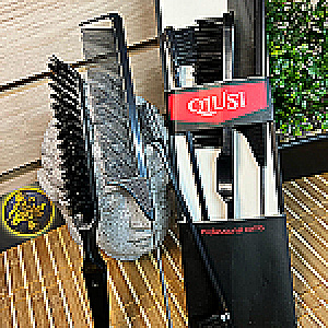 SET X 3 QUISI 1 CEPILLO CEPILLO MINI PEINILLA COLA PEINESPEINILLAS SET--DEF-6596 - Tienda Barber Clan
