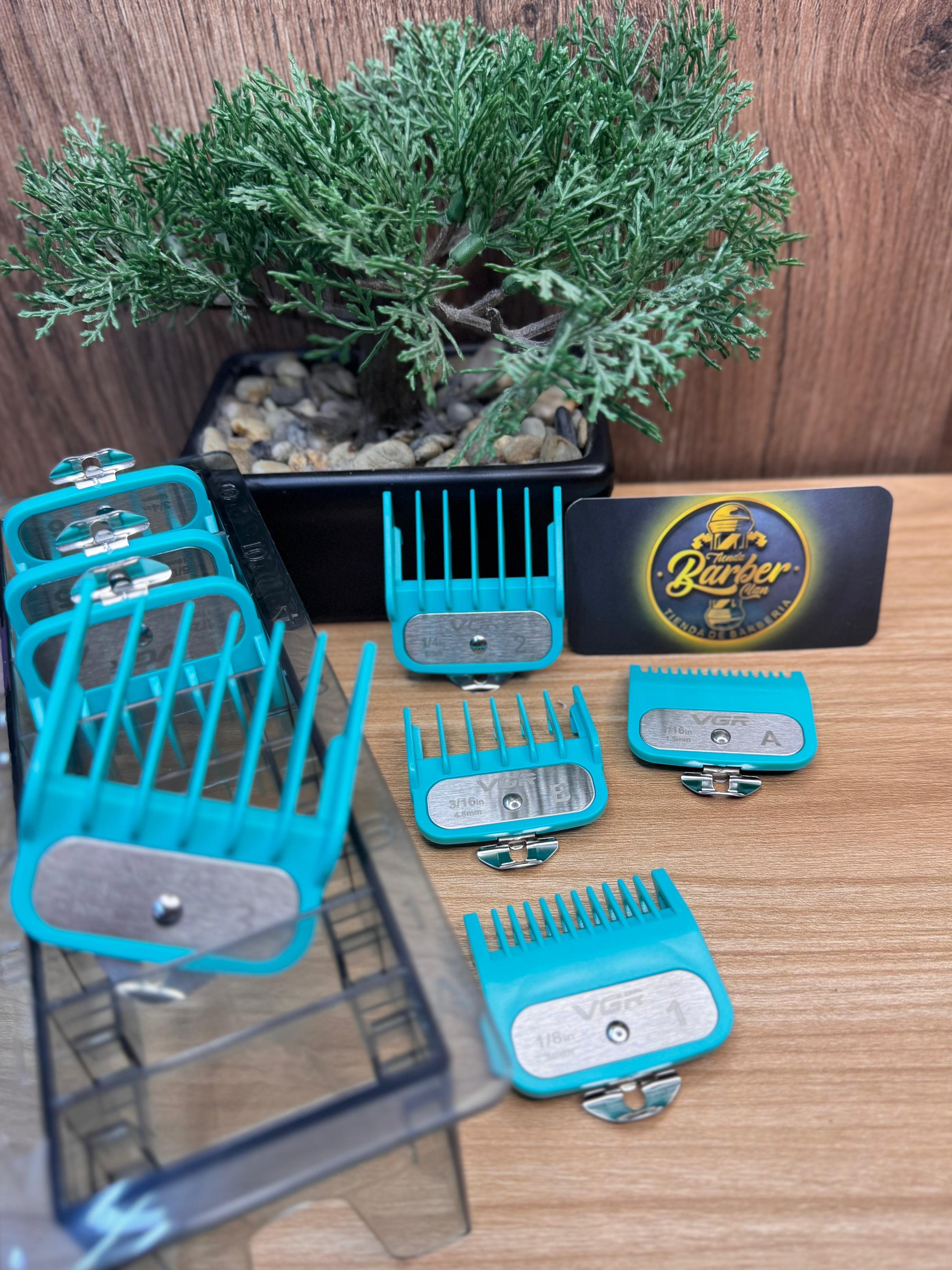 SET GUIAS VGR METALICAS X8 891 VGR GUIAS DE MAQUINAS 6973224088915 - Tienda Barber Clan