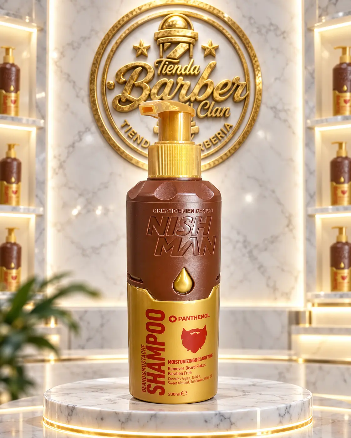 SHAMPOO BEAR HIDRATANTE Y ACLARANTE NISHMAN 8682035083153 - Tienda Barber Clan
