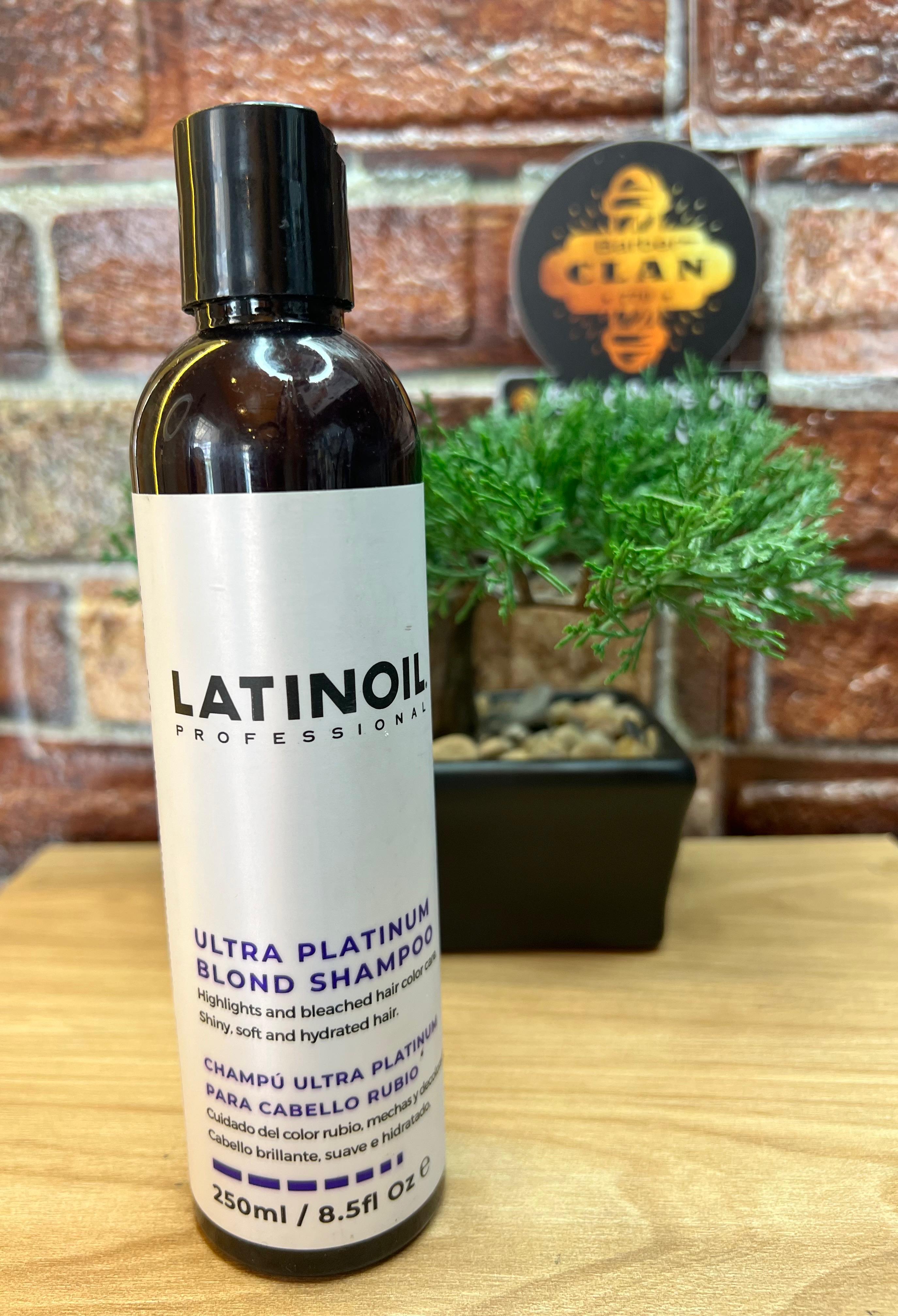 SHAMPOO ULTRA PLATINUM LATINOL 250 ML SHAMPOO Y CUIDADO DE EL CABELLO 7503016320108 - Tienda Barber Clan