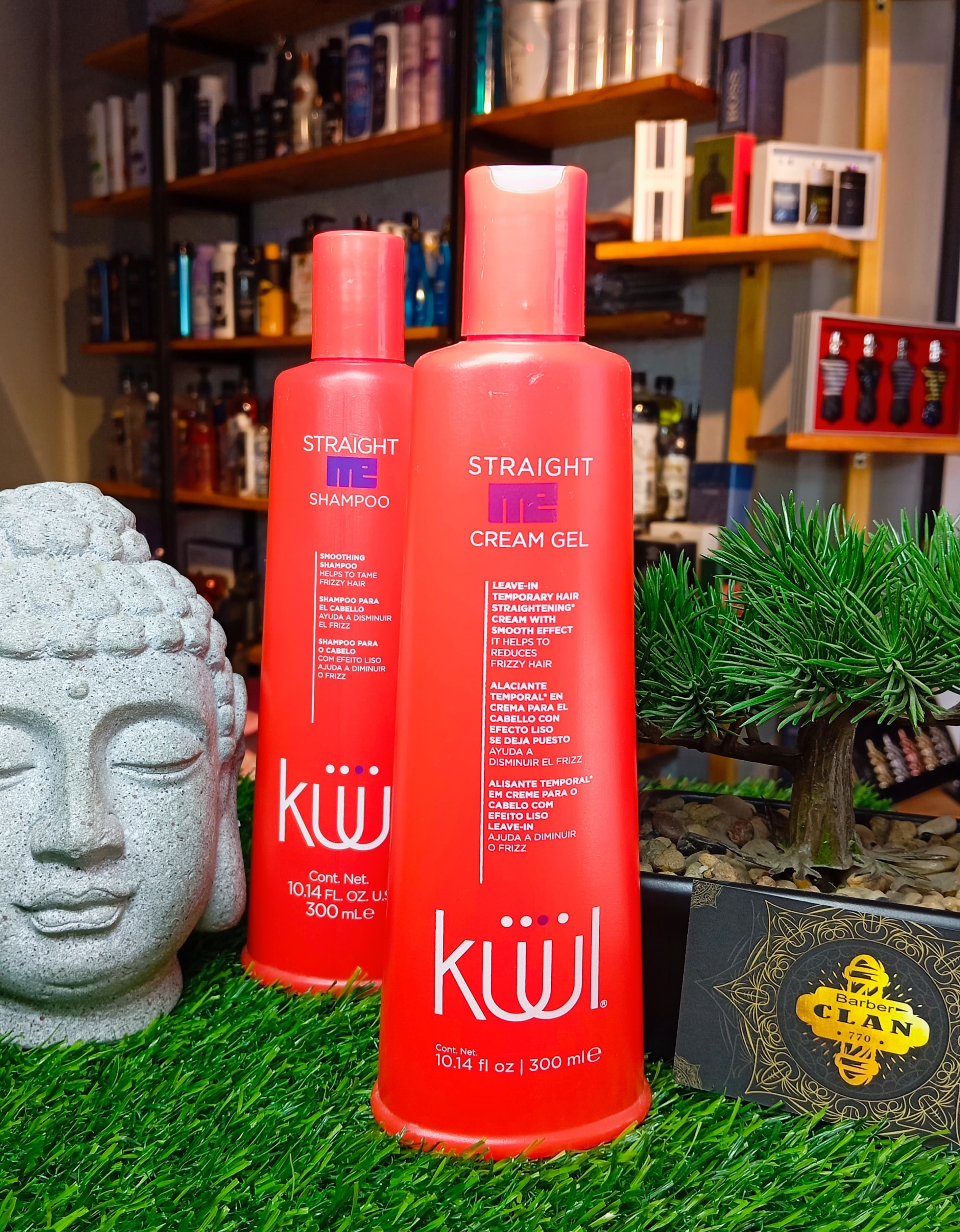 SHAMPPO KUUL EFECTO LISO - FRIZZ ROJO KUUL SHAMPOO Y CUIDADO DE EL CABELLO 7501438363208 - Tienda Barber Clan
