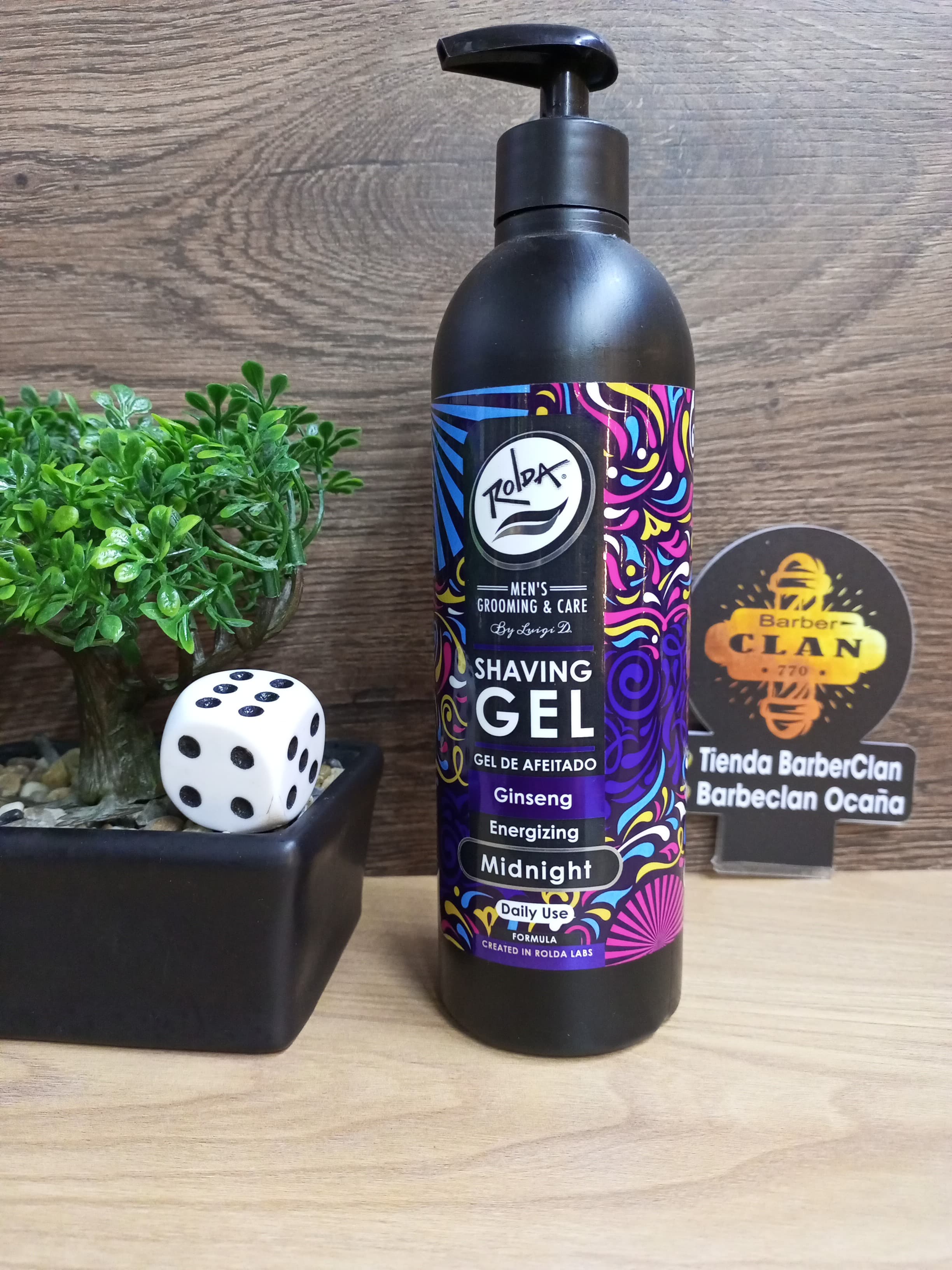 SHAVING GEL MIDNIGHT ROLDA 500GR ROLDA 7709657400821 - Tienda Barber Clan