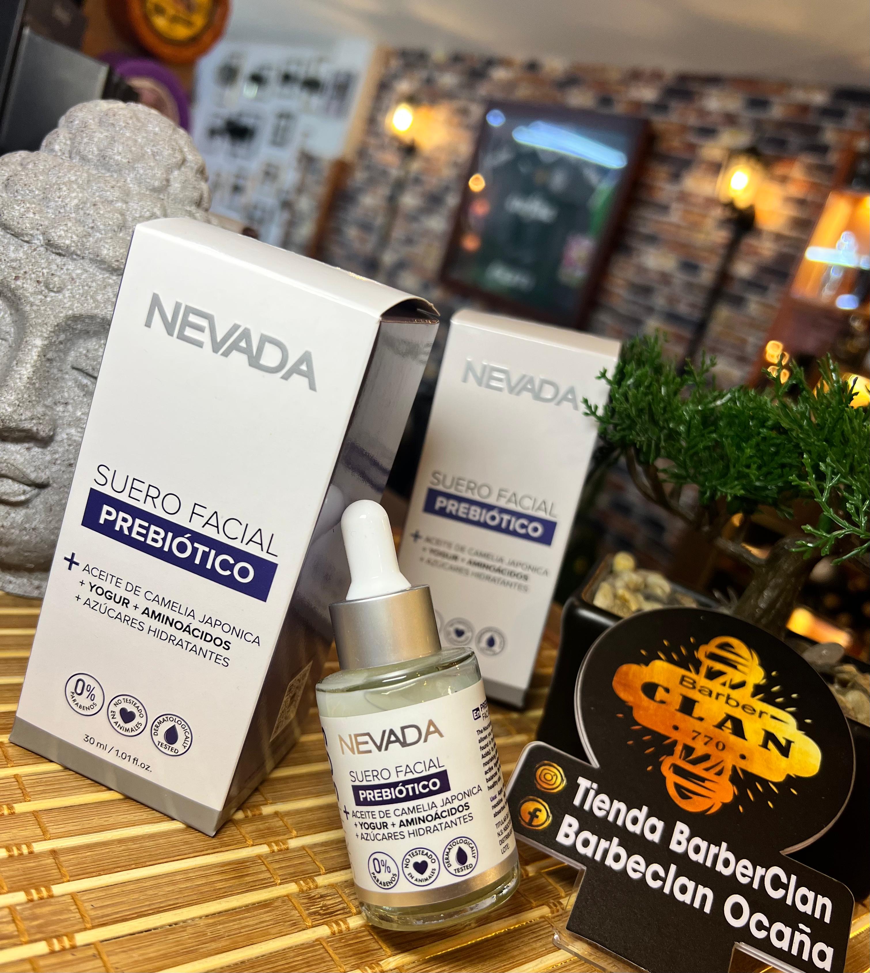 SUERO FACIAL PREBIOTICO NEVADA 30 ML NEVADA FACIAL 847610009142 - Tienda Barber Clan