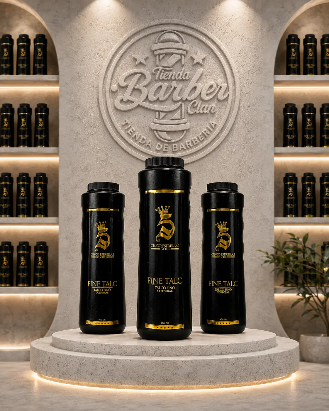 TALCO SILICONADO 400GR 5 ESTRELLA 5 ESTRELLAS TALCOS 273627289233 - Tienda Barber Clan
