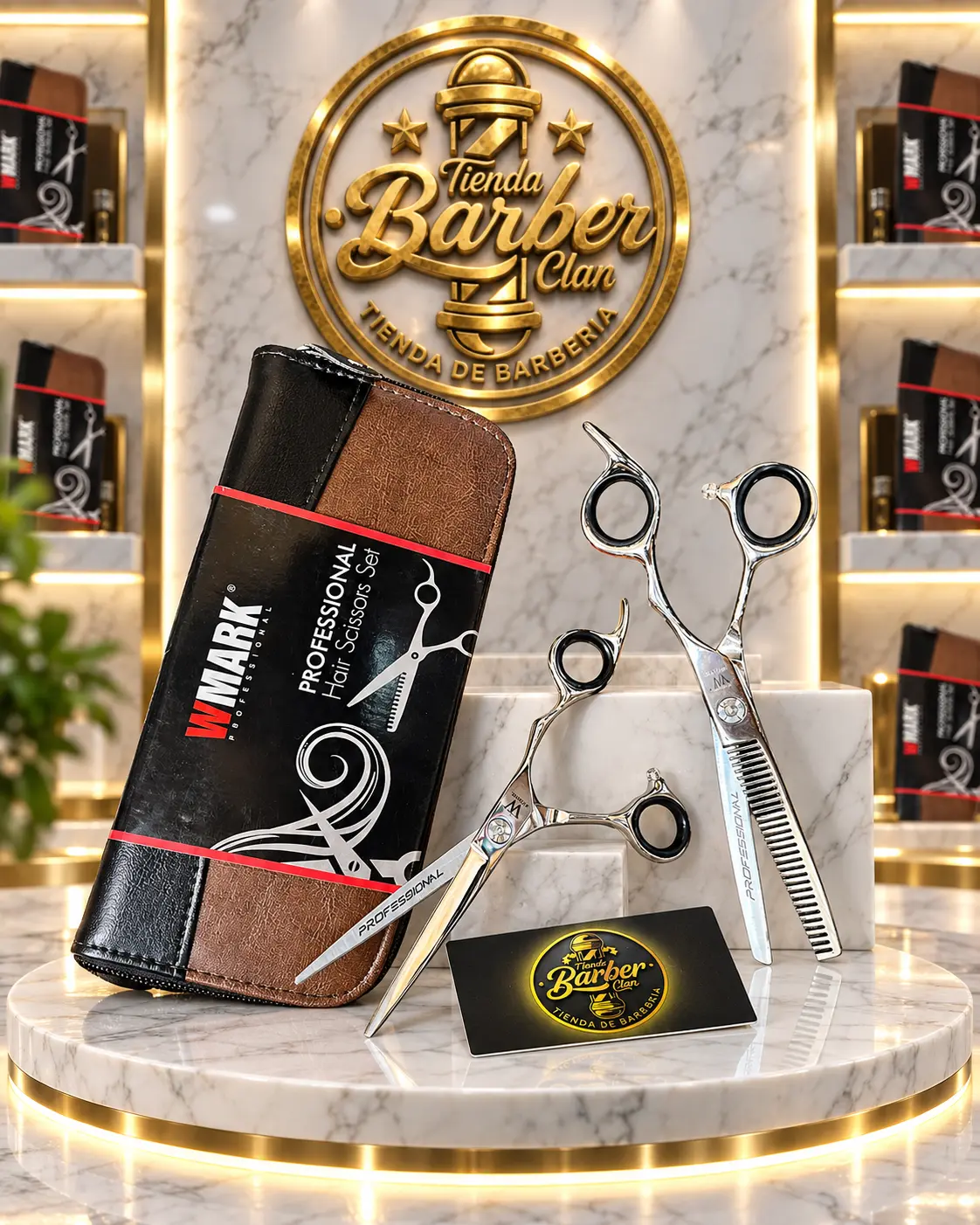 KIT TIJERA WMARK PS001 X2 WMARK TIJERAS 6971196416866 - Tienda Barber Clan