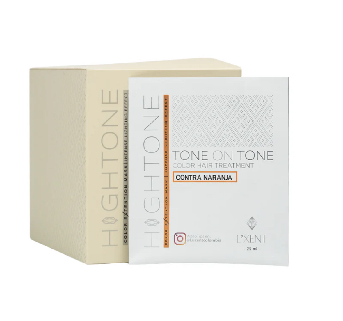 TONO SOBRE TONO CONTRA NARANJA 25ML LUXENT MATIZANTES 7709682021862 - Tienda Barber Clan