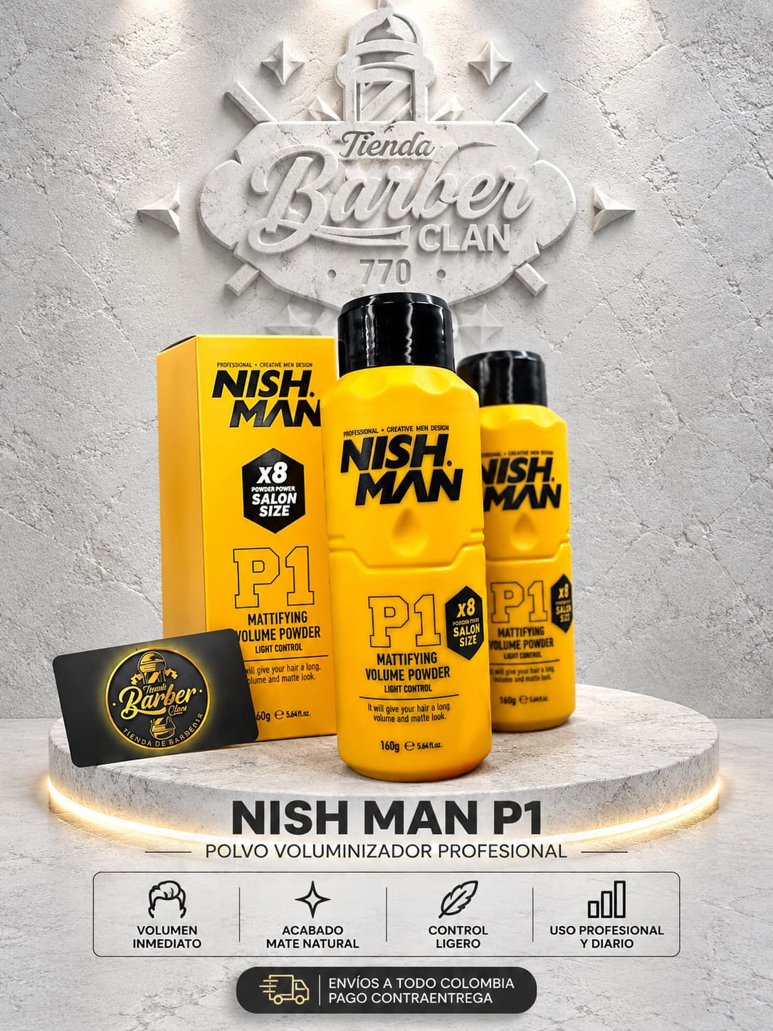 CERA EN POLVO P1 160gr NISHMAN CERAS EN POLVO 8682035089704 - Tienda Barber Clan