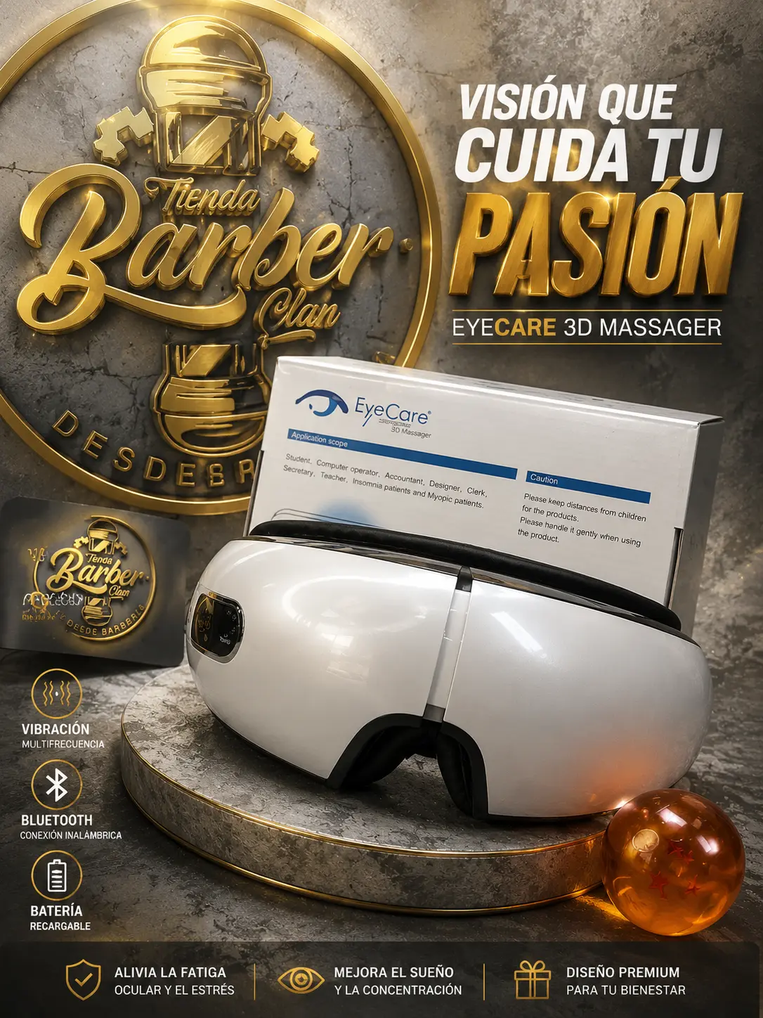 GAFAS DE RELAJACION BLUTOOTH CHINA 0002654987 - Tienda Barber Clan