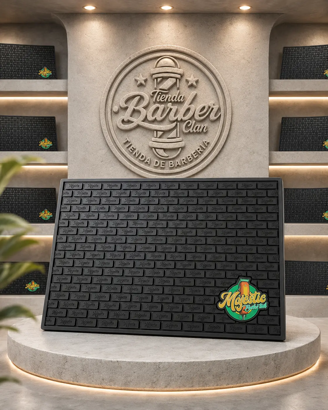 TAPETE SILICONA MAJESTIC MAJESTIC TAPETES 231114 - Tienda Barber Clan