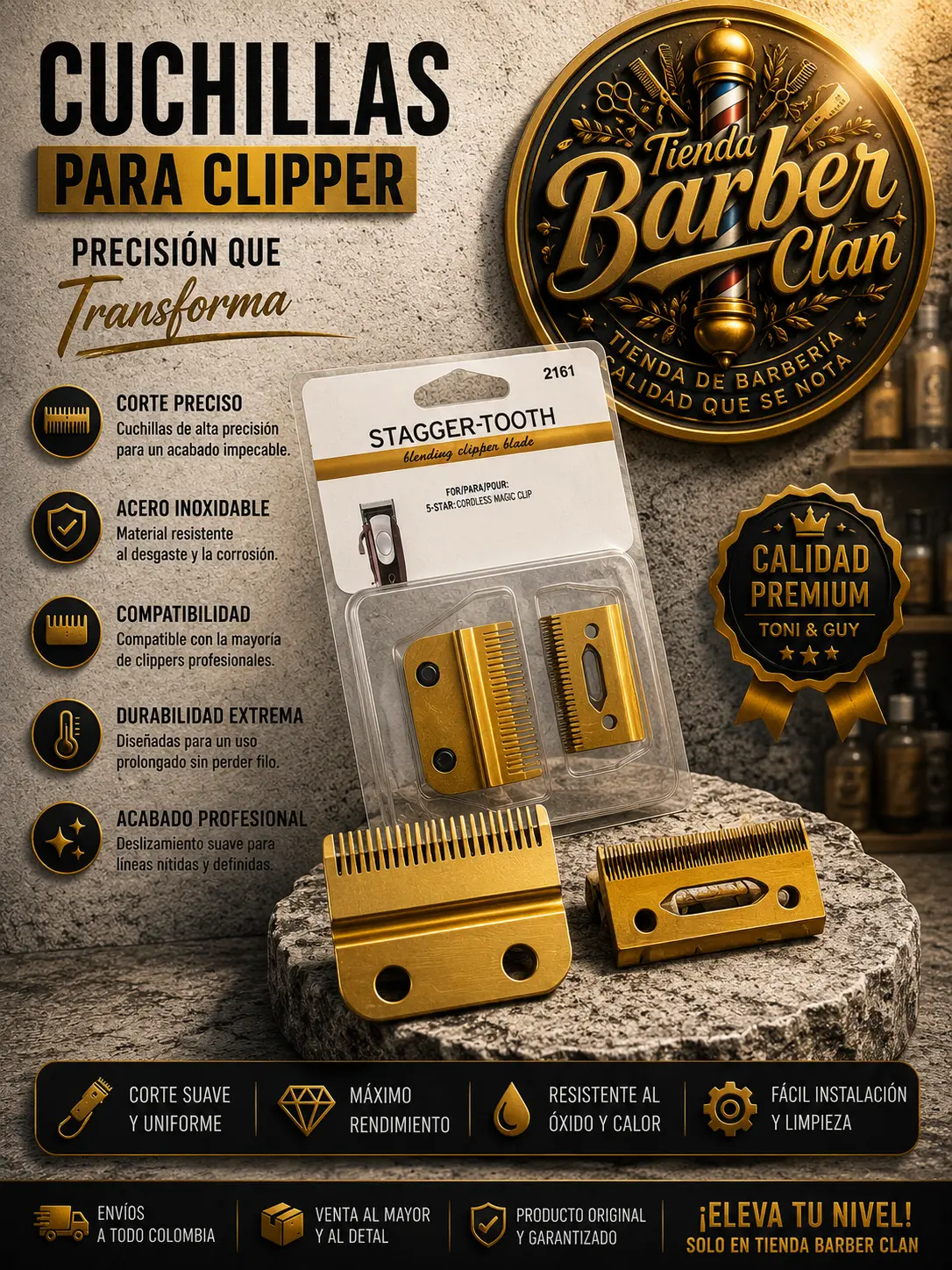 REP. CUCHILLA GENERICA WAHL MICRODENTADA MAJESTIC CUCHILLAS Y REPUESTOS 70082161 - Tienda Barber Clan