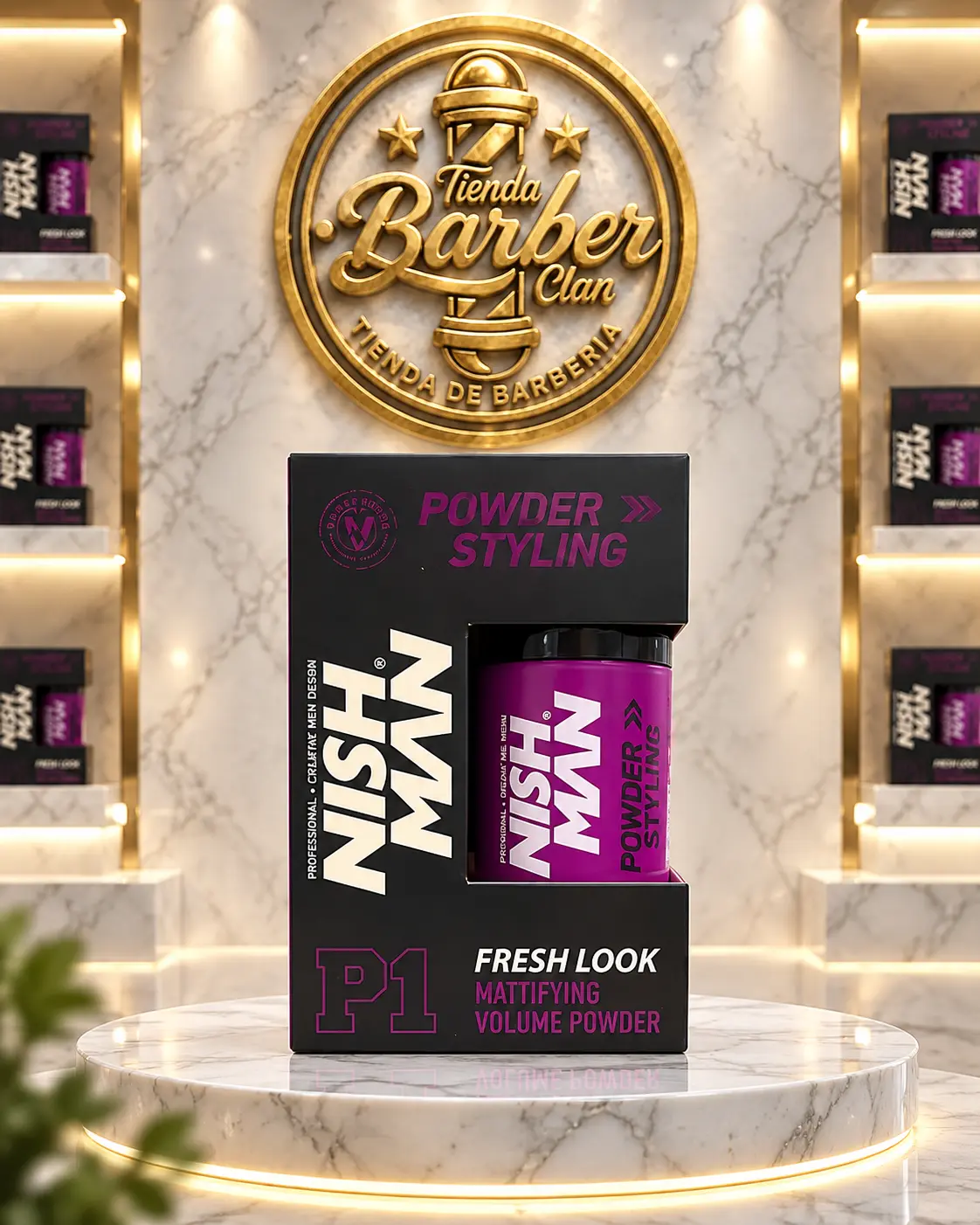 CERA EN POLVO P1 FRESH LOOK 20G NISHMAN CERAS EN POLVO 8684736671028 - Tienda Barber Clan