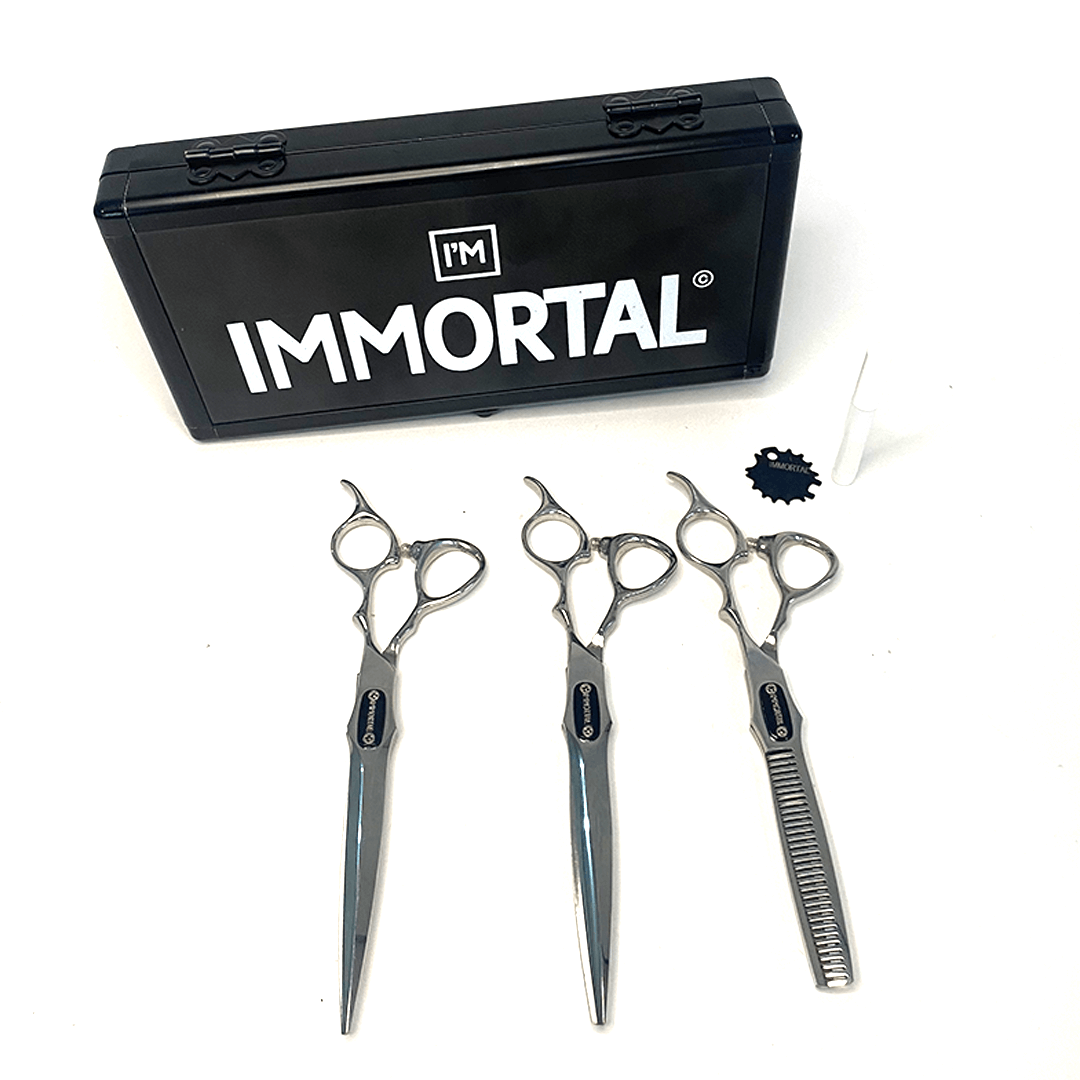 COMBO TIJERAS LUXURY INMORTAL LUXURY TIJERAS 983542099 - Tienda Barber Clan