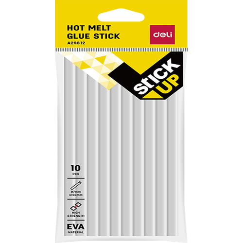 Deli A29812 Hot-Melt Glue Sticks 7x150mm (10/pkt)