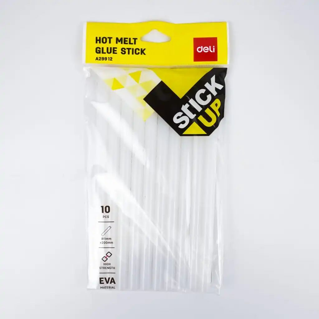 Deli A29912 Hot-Melt Glue Sticks 11x200mm (10/pkt) 3