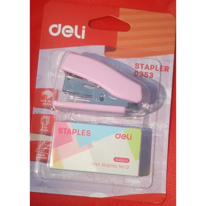Deli E0353 Mini Stapler with Remover 3
