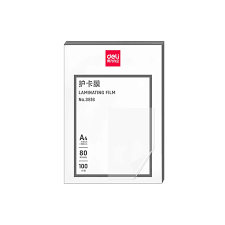 Deli E3816 Laminating Pouches A4 80mic (100's) 4