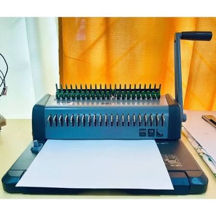 Deli E3874 Heavy Duty Steel Comb Binding Machine 1
