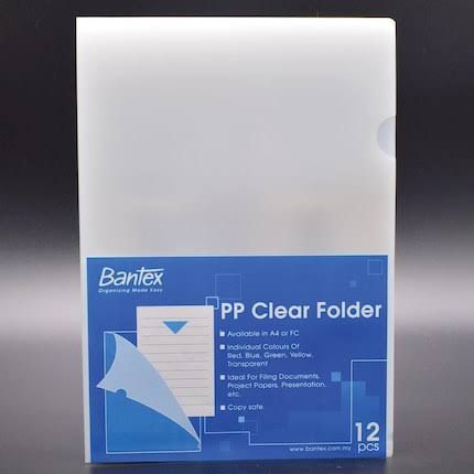 Deli E5707 L-Shape Folder Clear A4 160mic 3