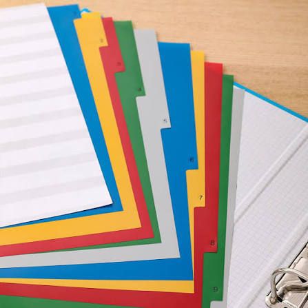 Deli E5724A File Divider Index PVC (1-10) thumbnail 5