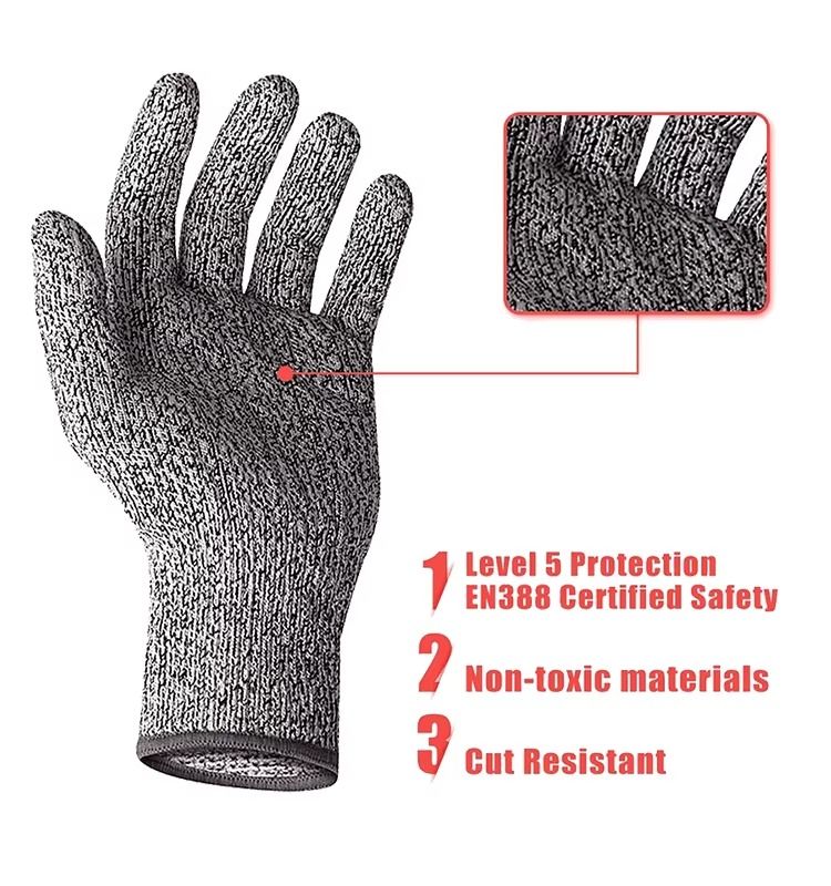 Grey PU Palm Coated Gloves 1