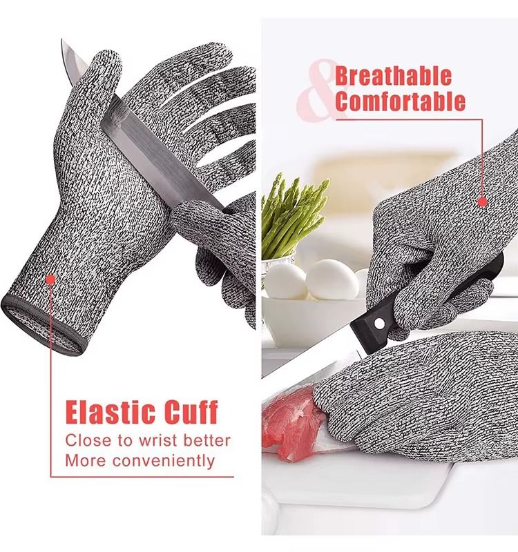 Grey PU Palm Coated Gloves 4
