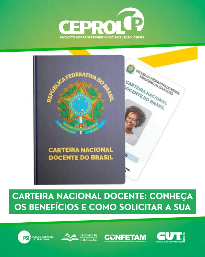 Carteira Nacional Docente (CNDB): Conheça os benefícios e como solicitar a sua