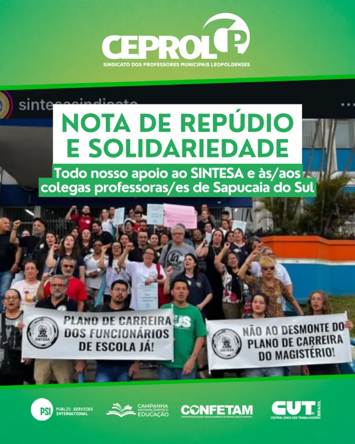 NOTA DE REPÚDIO E SOLIDARIEDADE
