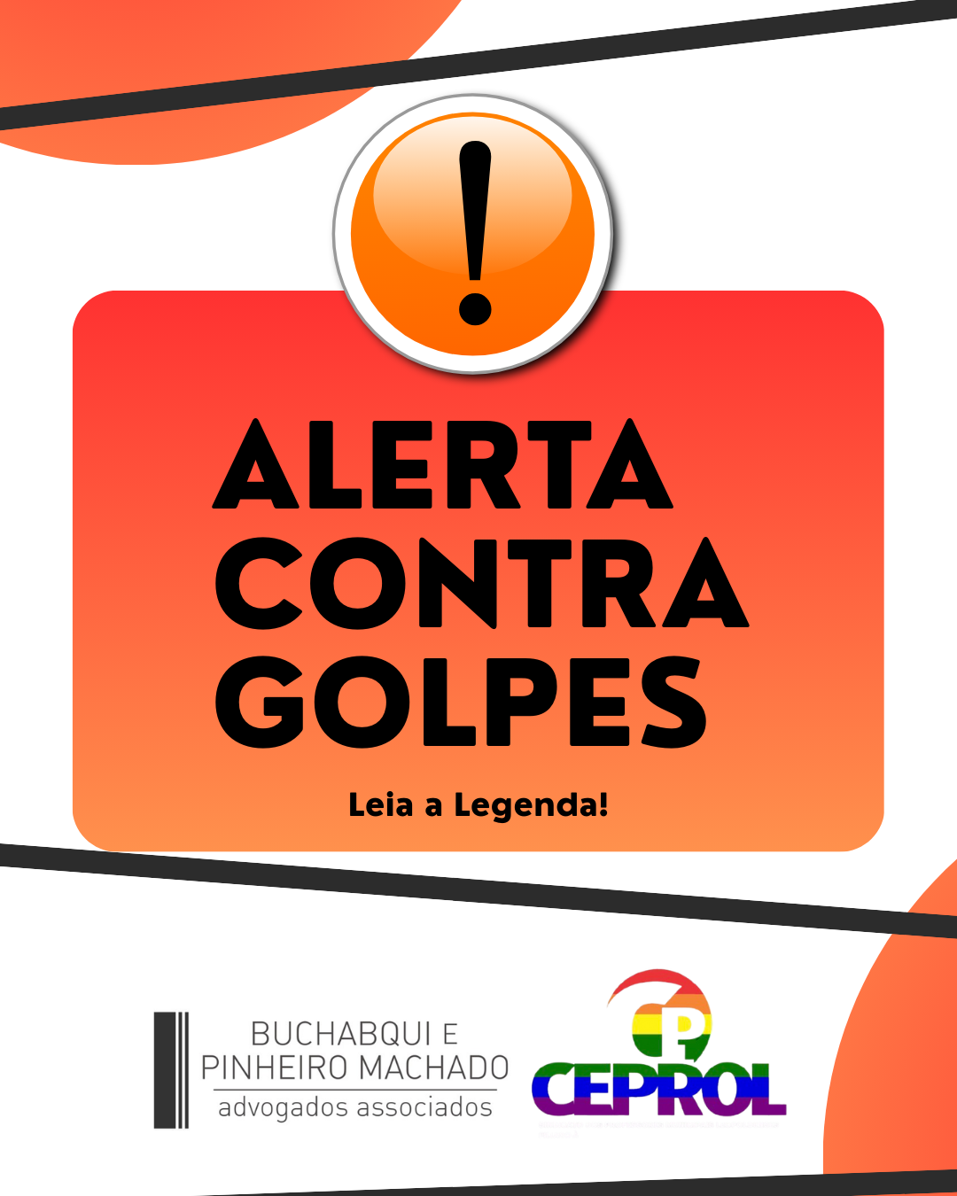NOVO ALERTA CONTRA GOLPES