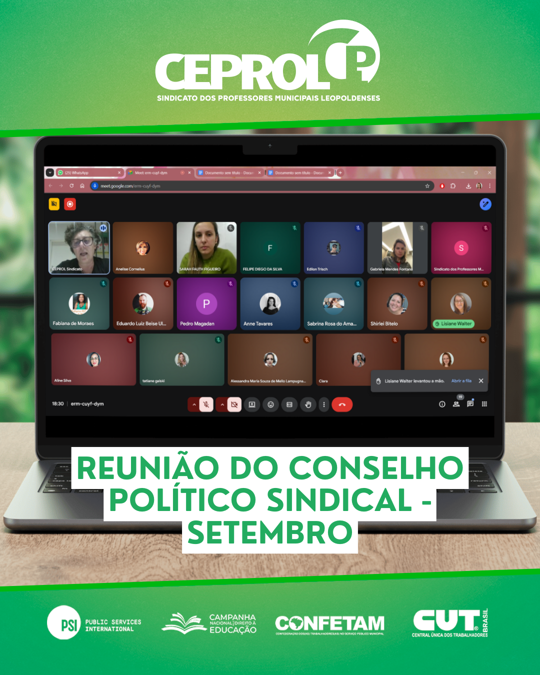 Reunião do Conselho Político Sindical - Setembro 2025