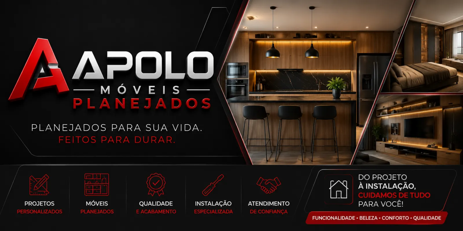 Apolo Móveis Planejados – Seu espaço do seu jeito!