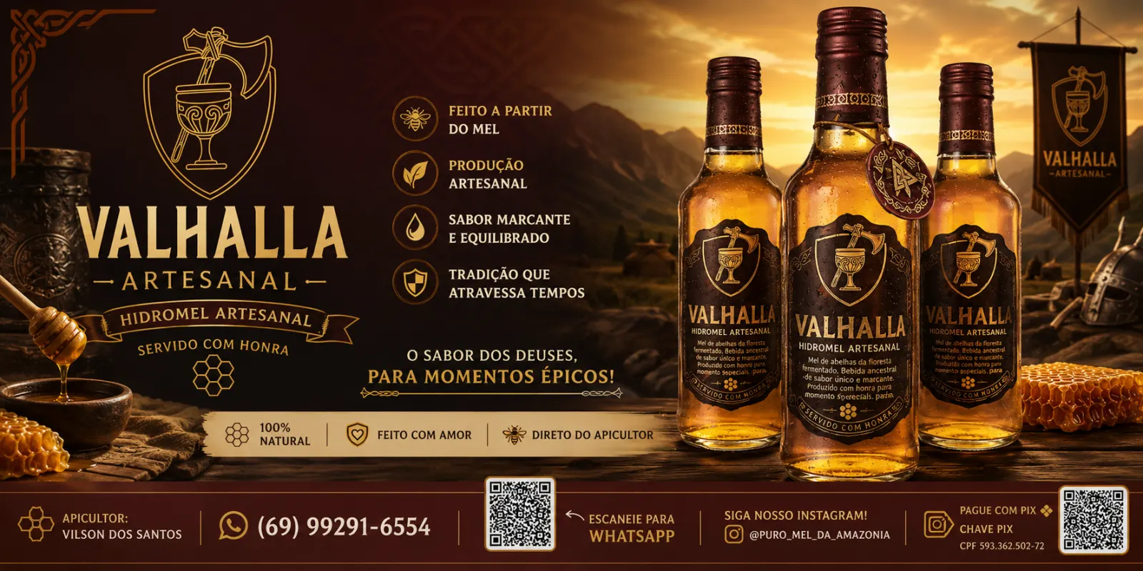 Valhalla Artesanal – Hidromel feito com honra!