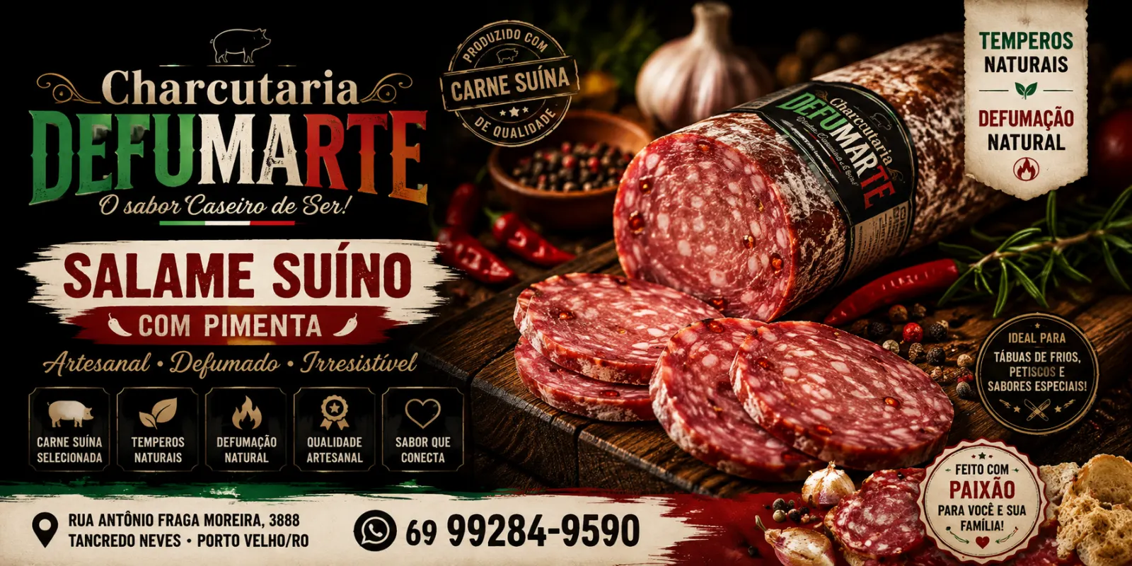 Charcutaria Defumarte – O Sabor Caseiro de Ser!
